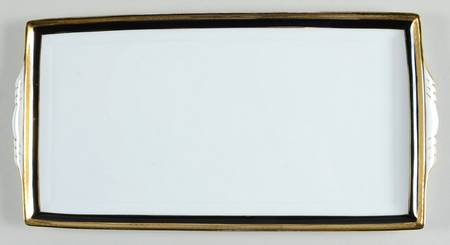 Palermo Black 13" Rectangular Tray