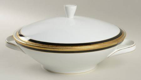 Palermo Black Round Covered Vegetable