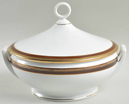 Palermo Brown Round Covered Vegetable