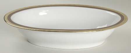 Palermo Brown 9" Oval Vegetable Bowl