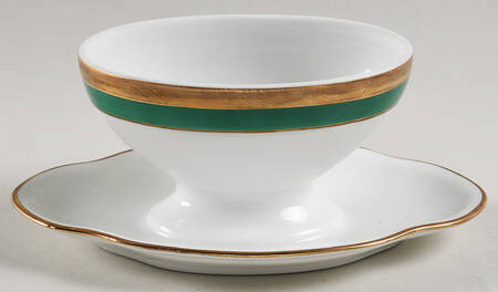 Palermo Green Oval Mustard W/Att Underplate-Nolid