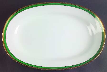 Palermo Green 15" Oval Serving Platter