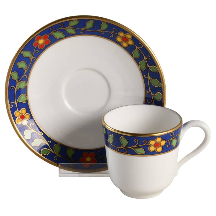 Pallanza Flat Demitasse Cup & Saucer Set