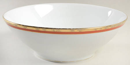 Palermo Rust (Red) 10" Footed Salad Serving Bowl