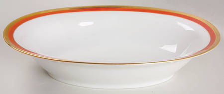 Palermo Rust (Red) 9" Oval Vegetable Bowl