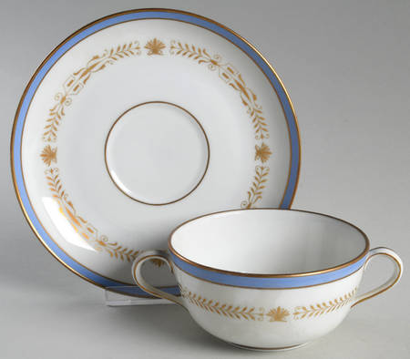 Pavia Flat Cream Soup Bowl & Saucer Set