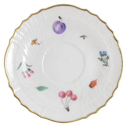 Perugia (White) Saucer for Flat Cup