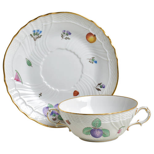 Perugia (White) Flat Cream Soup & Saucer Set