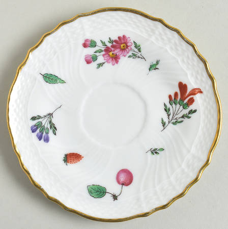 Perugia (White) Saucer for Flat Demitasse Cup