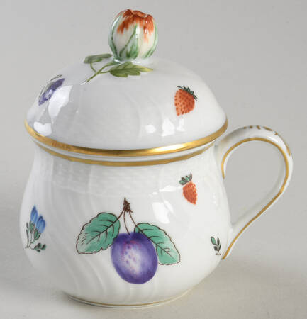 Perugia (White) 2 Pc Pot de Creme w/Lid & Base