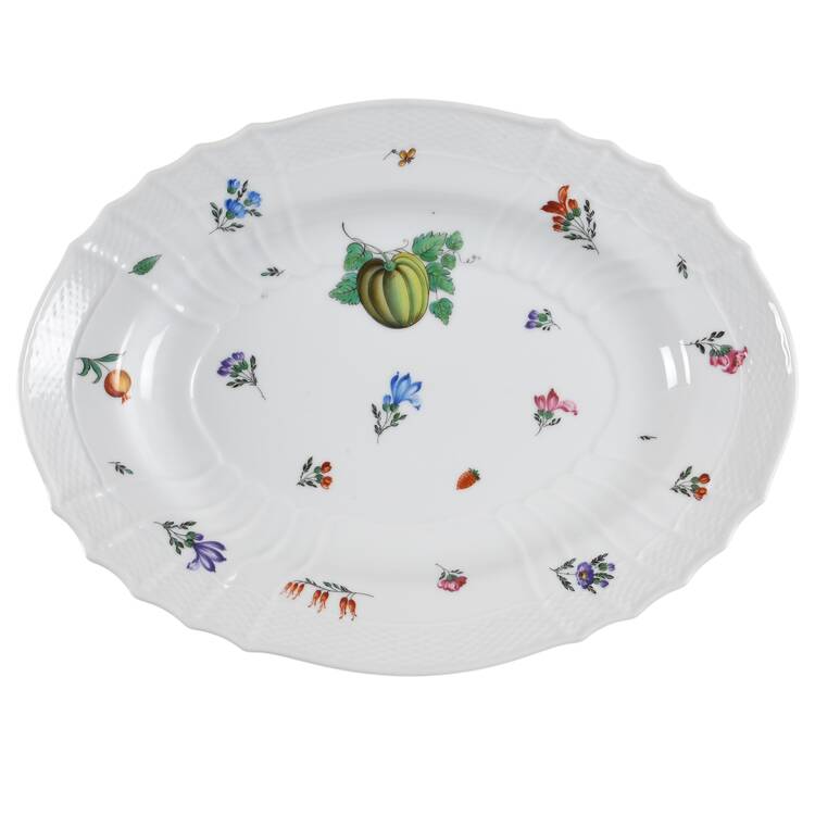 Perugia (White) 13" Oval Serving Platter