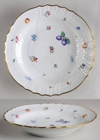 Perugia (White) 12" Deep Round Platter