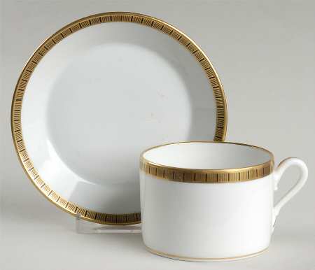 Piemonte Flat Cup & Saucer Set
