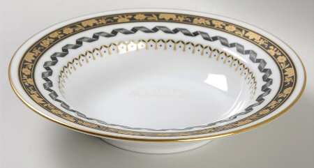 Pincio Black Rim Soup Bowl