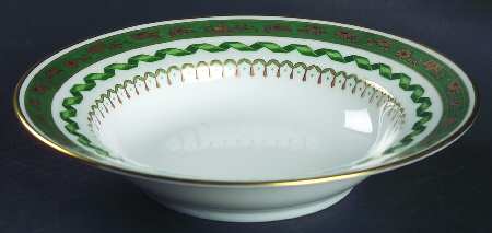 Pincio Green Rim Soup Bowl