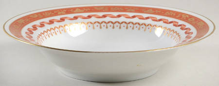 Pincio Red Rim Soup Bowl