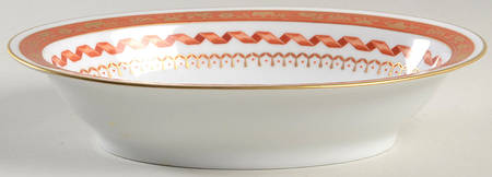 Pincio Red 9" Oval Vegetable Bowl