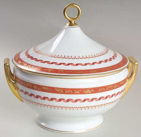 Pincio Red Tureen &  Lid