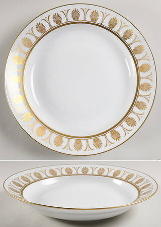 Pompei Gold 12" Deep Round Platter