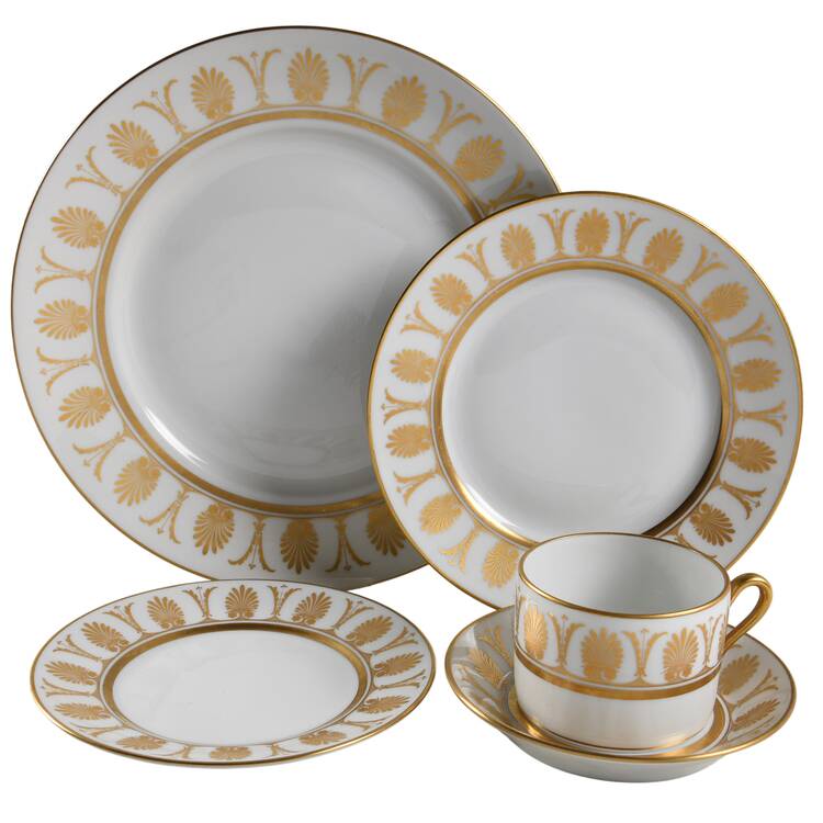 Pompei Gold 5 Piece Place Setting
