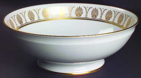 Pompei Gold 10" Large Salad Serving Bowl