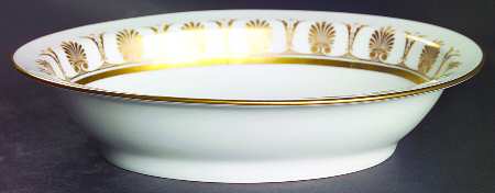Pompei Gold 9" Oval Vegetable Bowl