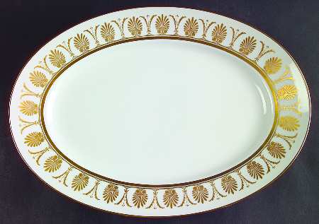 Pompei Gold 14" Oval Serving Platter