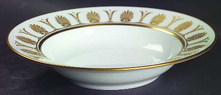 Pompei Gold Rim Soup Bowl