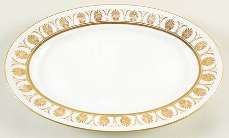 Pompei Gold 15" Oval Serving Platter