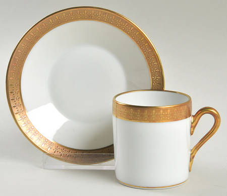 Ponte Vecchio Flat Demitasse Cup & Saucer Set