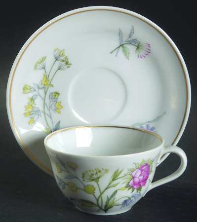 Primavera Flat Demitasse Cup & Saucer Set