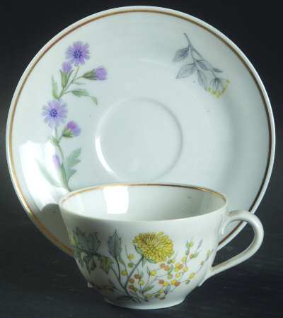 Primavera Flat Demitasse Cup & Saucer Set