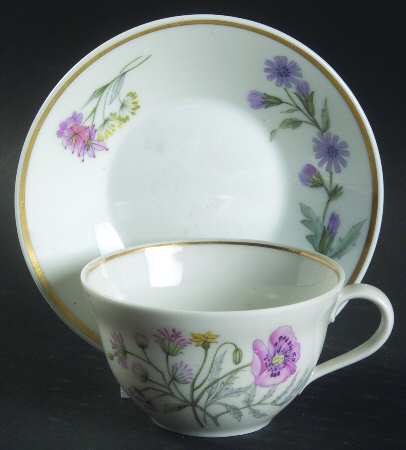 Primavera Flat Demitasse Cup & Saucer Set