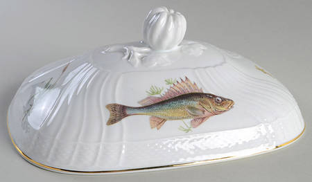Quenelle (Scalloped) Lid for Rectangular Vegetable