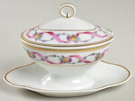 Rapallo Oval Mustard W/Lid & Attached Underplate