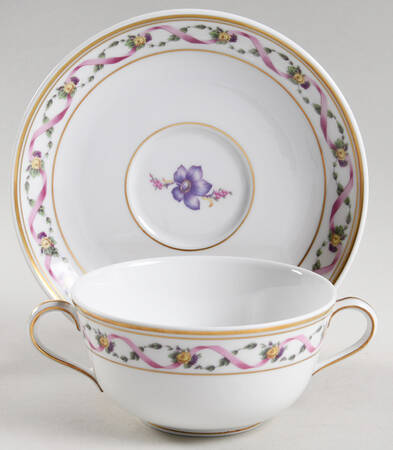 Rapallo Flat Cream Soup Bowl & Saucer Set