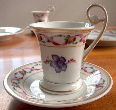 Rapallo Footed Demitasse Cup & Saucer Set