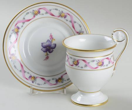 Rapallo Footed Demitasse Cup & Saucer Set