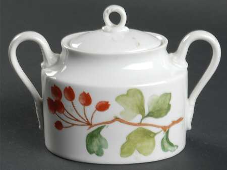 Red Currant Sugar Bowl & Lid