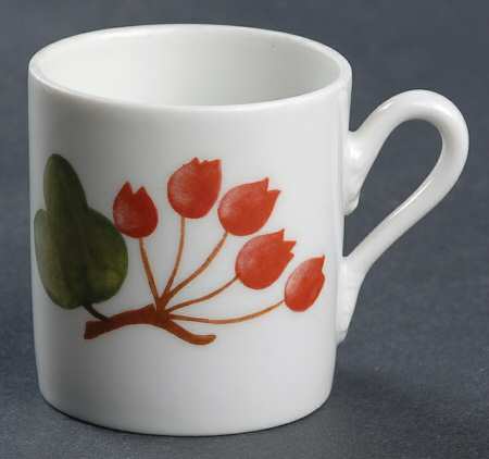 Red Currant Flat Demitasse Cup