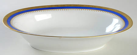 Regal Blue 9" Oval Vegetable Bowl
