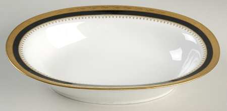 Regal Black 9" Oval Vegetable Bowl