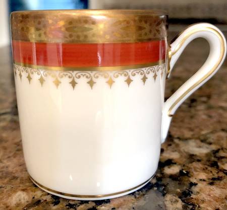 Regal Orange Flat Demitasse Cup