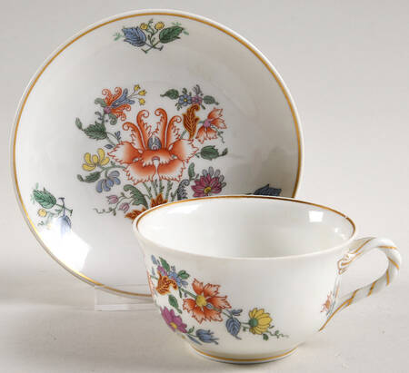 Riviera (Smooth, Coupe Shape) Flat Cup & Saucer Set