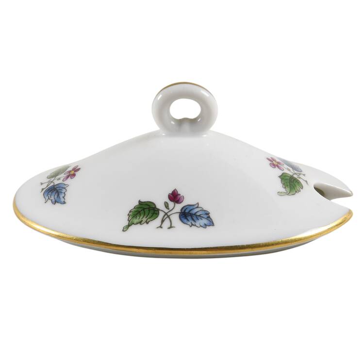 Riviera (Smooth, Coupe Shape) Lid for Oval Mustard W/Att Underplt