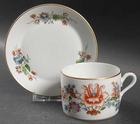 Riviera (Smooth, Coupe Shape) Flat Cup & Saucer Set