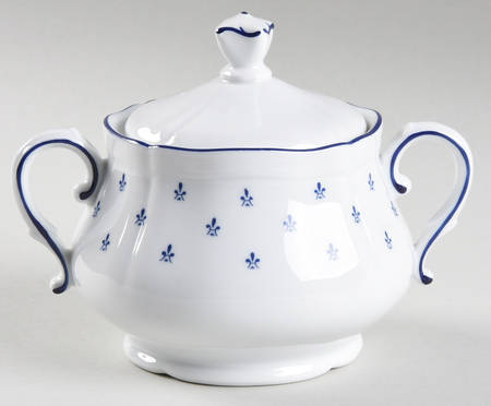 Royal Blue Sugar Bowl & Lid