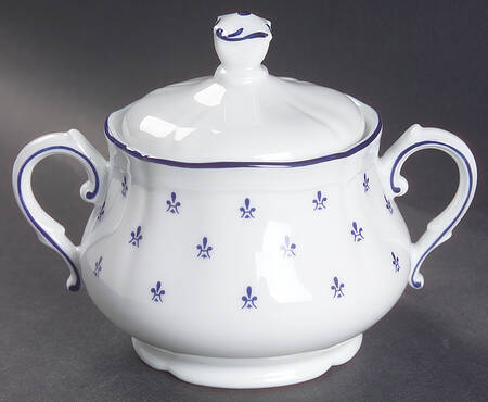 Royal Blue Sugar Bowl & Lid