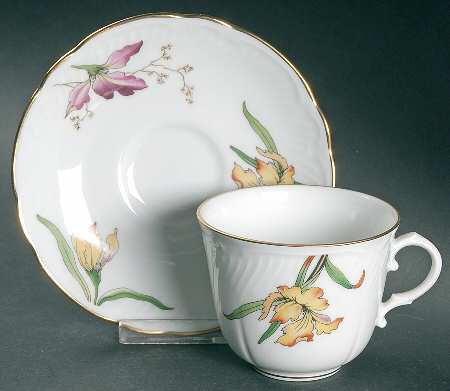 Royal Garden Flat Cup & Saucer Set
