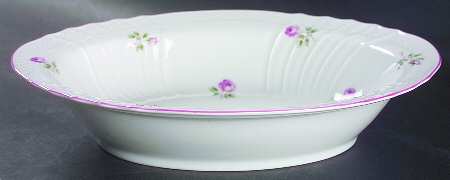 Roselline 10" Oval Vegetable Bowl
